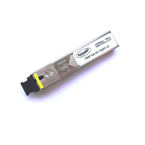 Модуль SFP WDM, 1.25Гбит/с, 1550/1310нм, 10км, DDM, TBSF15d-10-12gLC-3c-DD