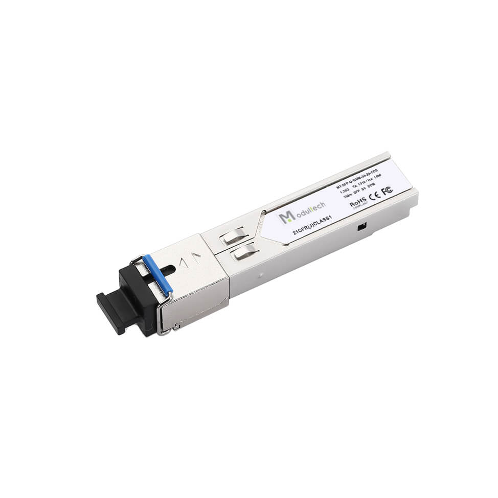Приемо-передающий SFP модуль 1310/1490 SC, 1.25 Gbps, 20км TBSF134-20-12gSC-3c