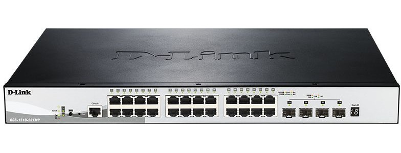 Коммутатор управляемый D-Link DGS-1510-28XMP