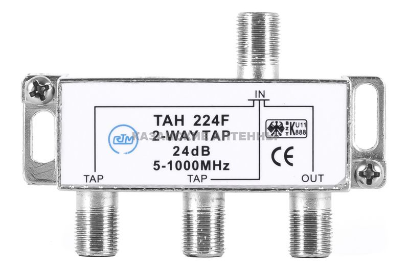 Ответвитель TAH 224F    (2x24dB,5-862MHz)